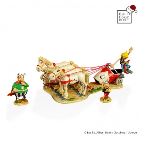 Figurine Plastoy Astérix – Le Char De Goudurix – édition Atlas En Boîte 2000