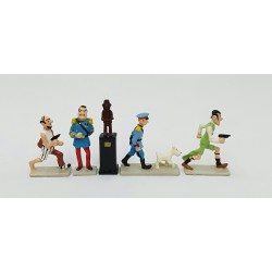 Figurine métal Tintin L'oreille cassée MOULINSART 