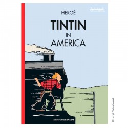 Livre Moulinsart Tintin - Album Tintin in America colorized (Locomotive)