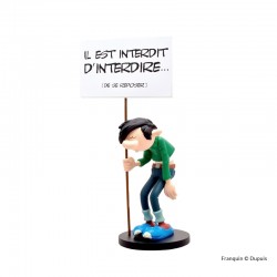 Collectoys Franquin Gaston - Gaston pancarte "Interdit d'interdire"