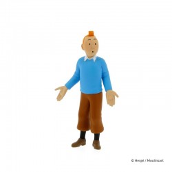 Figurine Moulinsart Tintin - Tintin pull bleu 8,5 cm