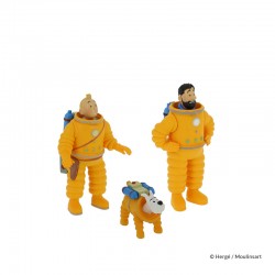 Figurine Moulinsart Tintin - MIlou cosmonaute 4,5 cm (PVC)