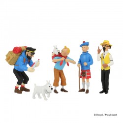 Figurine Moulinsart Tintin - Tintin ramène Milou 8 cm (PVC)