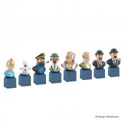 Figurine Moulinsart Tintin - Buste PVC sur socle Tintin