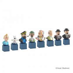 Figurine Moulinsart Tintin - Buste PVC sur socle Haddock