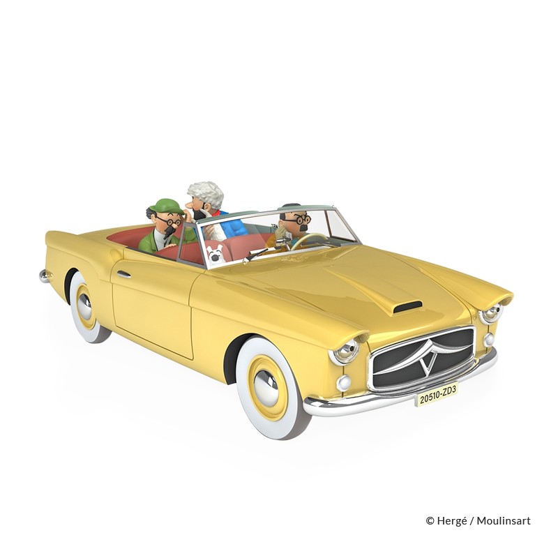 Véhicule Moulinsart Tintin - Le cabriolet Bordure (Echelle 1/24)