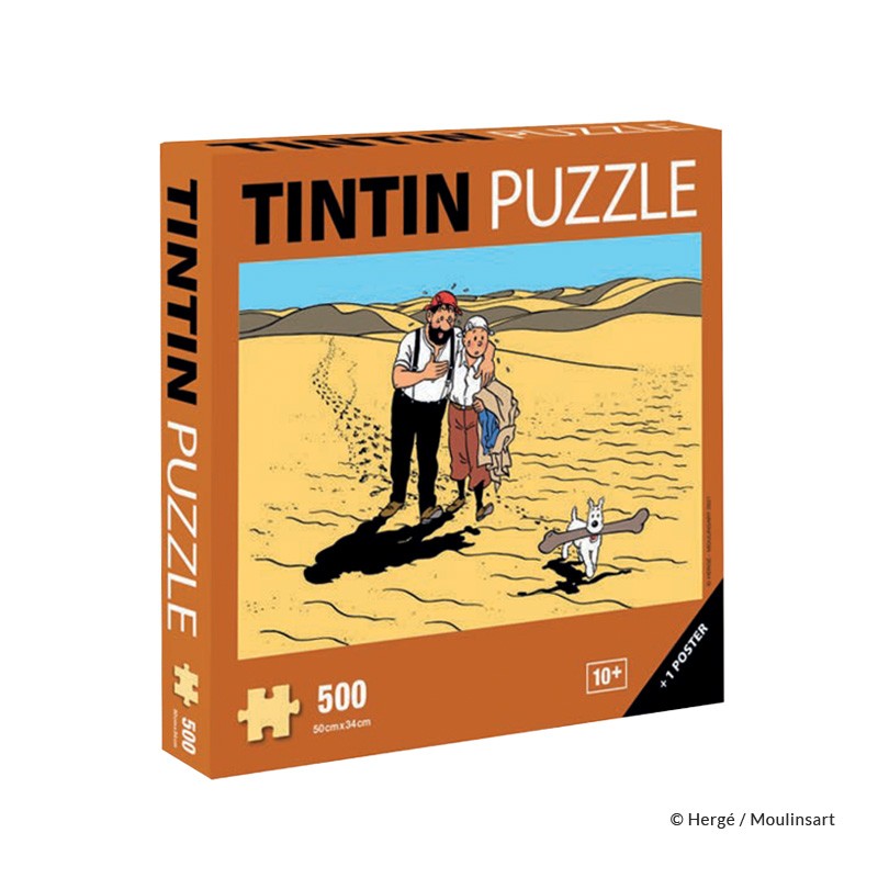 Puzzle Moulinsart Tintin - Le Pays de la Soif (500 pièces)