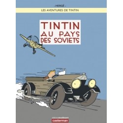 Poster Moulinsart Tintin - Couverture Album CV24 au pays des Soviets colorisé