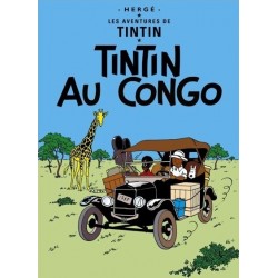 Poster Moulinsart Tintin - Couverture Album Congo