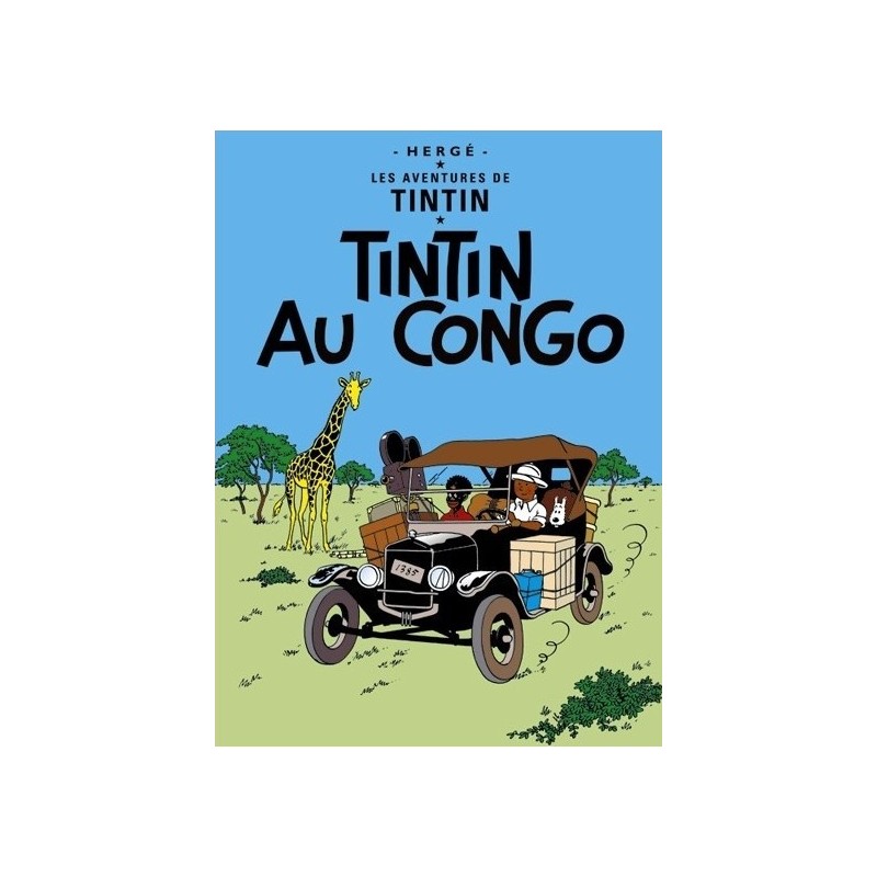 Poster Moulinsart Tintin - Couverture Album Congo