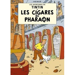 Poster Moulinsart Tintin - Couverture Album CV03 Les Cigares du Pharaon