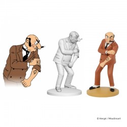 Figurine Moulinsart Tintin - Rastapopoulos au tatouage Lotus (12 cm)