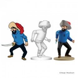 Figurine Moulinsart Tintin - Haddock en Hadoque Licorne (12 cm)