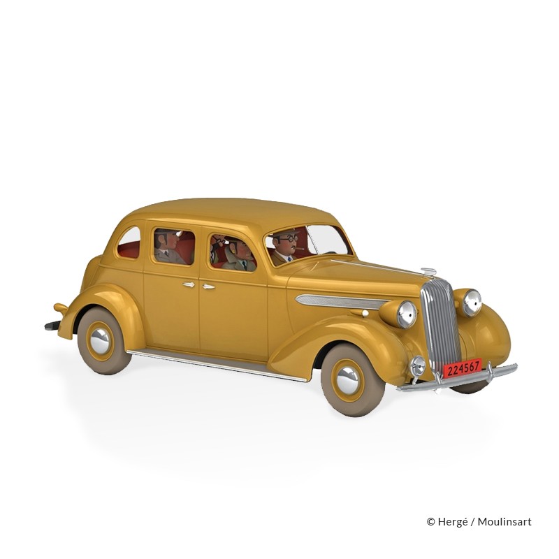 Véhicule Moulinsart Tintin - La conduite intérieure beige (Echelle 1/24)
