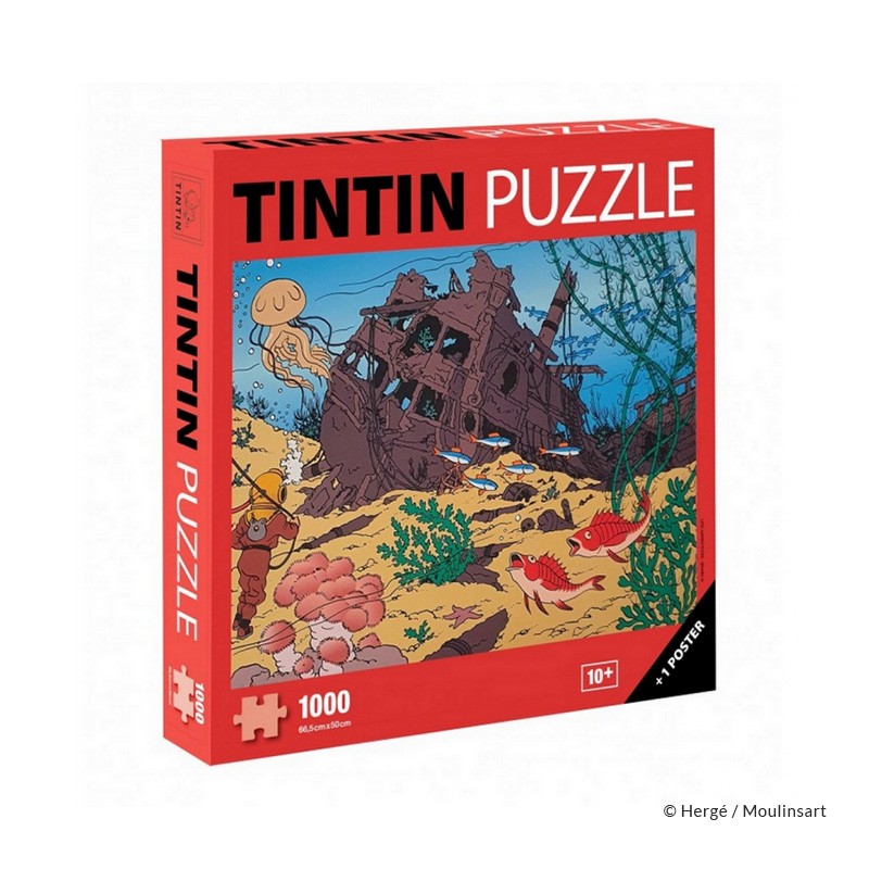 Puzzle Moulinsart Tintin - Epave de la Licorne (1000 pièces)