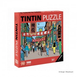 Puzzle Moulinsart Tintin - Rue de Shanghaï (1000 pièces)