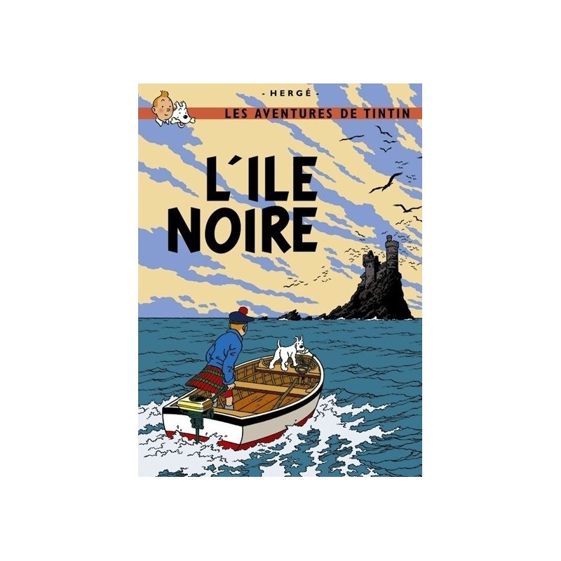 Poster Moulinsart Tintin - Couverture Album CV06 L'Ile Noire