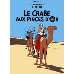 Poster Moulinsart Tintin - Couverture Album CV08 Le Crabe aux Pinces d'Or