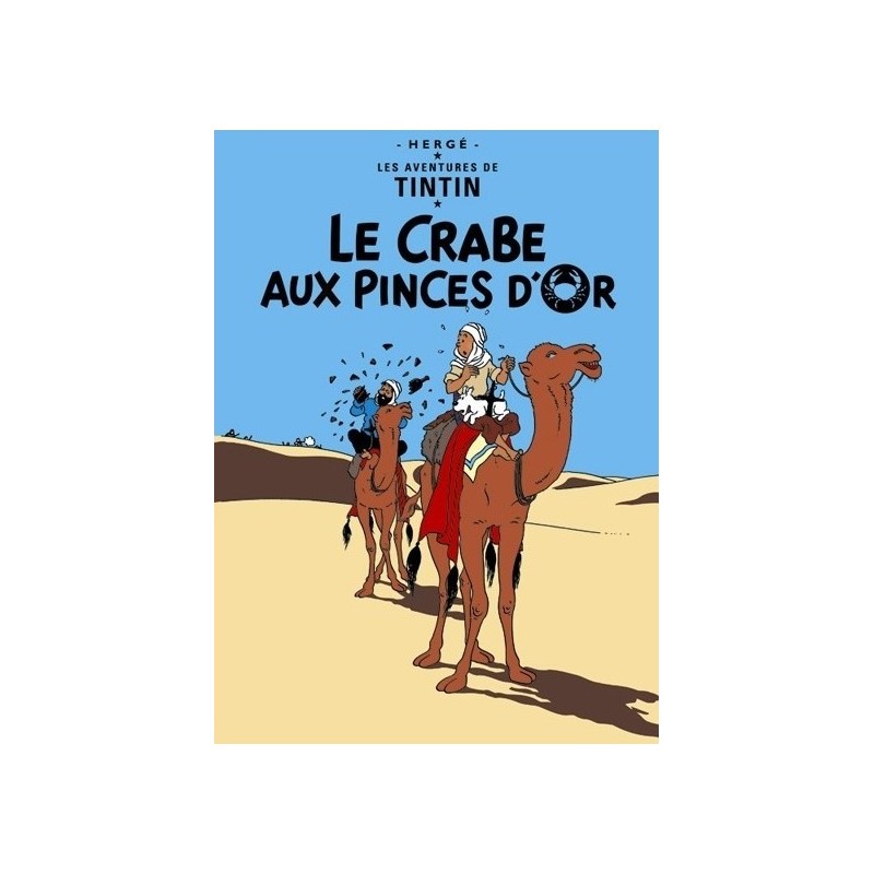 Poster Moulinsart Tintin - Couverture Album CV08 Le Crabe aux Pinces d'Or