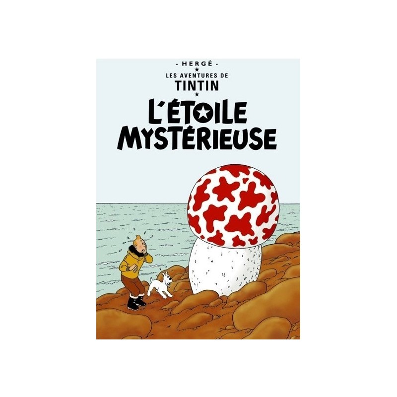 Poster Moulinsart Tintin - Couverture Album CV09 L'Etoile Mystérieuse