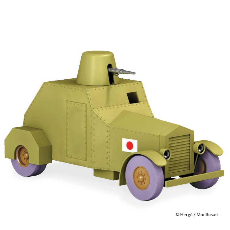 Véhicule Moulinsart Tintin - L'auto-blindé Japonais (Echelle 1/24)