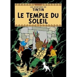 Poster Moulinsart Tintin - Couverture Album CV13 Le Temple du Soleil
