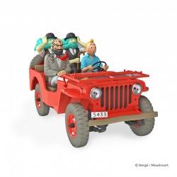 Véhicule Moulinsart Tintin - La Jeep du désert (Echelle 1/24)
