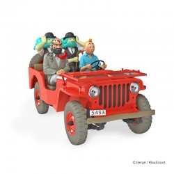 Le Bolide Rouge des Cigares du Pharaon Hergé En Voiture Tintin Moulinsart -  29002