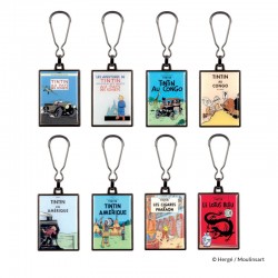 Moulinsart Tintin - Porte-clefs métal Congo colorisé