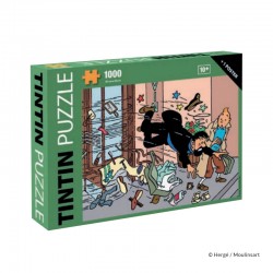 Puzzle Moulinsart Tintin - "Chute porte tambour" (1000 pièces)
