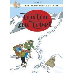 Poster Moulinsart Tintin - Couverture Album CV19 Tibet