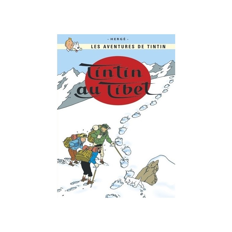 Poster Moulinsart Tintin - Couverture Album CV19 Tibet