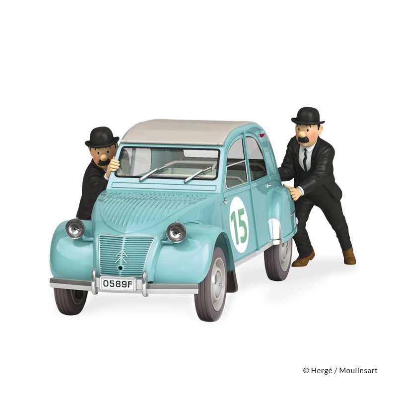 Véhicule Moulinsart Tintin - La 2CV du rallye (Echelle 1/24)