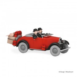 Véhicule Moulinsart Tintin - La Peugeot 201 roadster (Echelle 1/24)