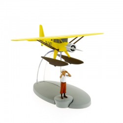 Avion Moulinsart Tintin - Fig #01 Hydravion jaune + Tintin