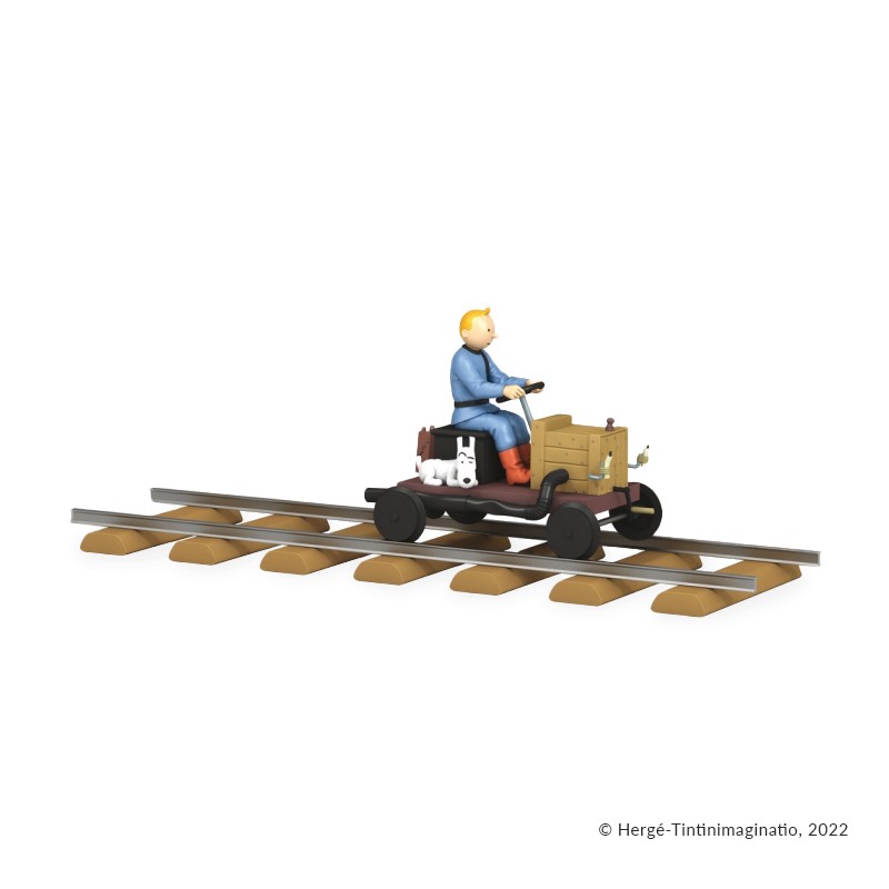 Véhicule Moulinsart Tintin - La draisine à moteur (Echelle 1/24)