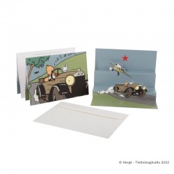 Papeterie Moulinsart Tintin - Carte pop-up "Soviets"