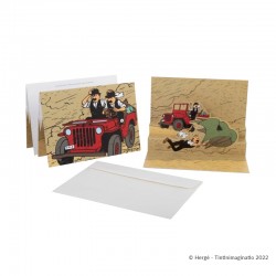 Papeterie Moulinsart Tintin - Carte pop-up "Or Noir"