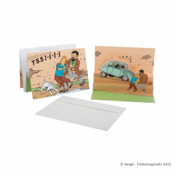 Papeterie Moulinsart Tintin - Carte pop-up "Affaire Tournesol"