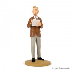 Figurine Moulinsart Tintin - Hergé reporter (12 cm)