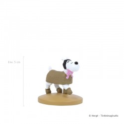 Figurine Moulinsart Tintin - Milou en manteau (12 cm)