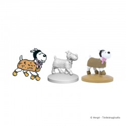 Figurine Moulinsart Tintin - Milou en manteau (12 cm)