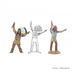 Figurine Moulinsart Tintin - Grand chef Indien d'Amérique (12 cm)