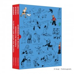 Livre Moulinsart Tintin - Coffret 3 albums colorisés