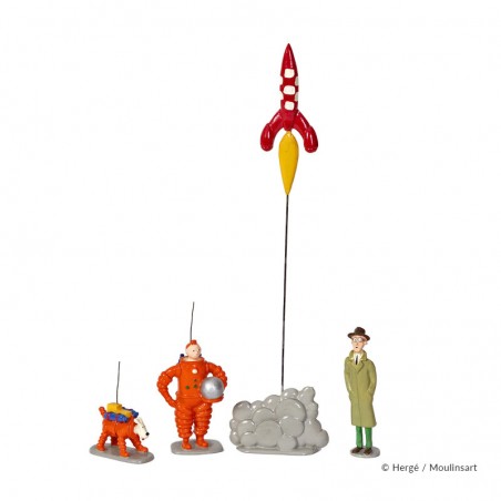 Figurine Collector Hergé & Pixi – Dupondt, Objectif Lune – Boîte Et Certificat – Neuf