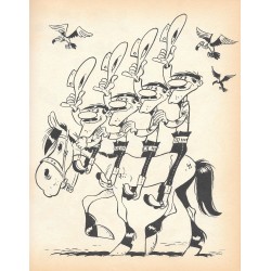 Fariboles Morris Lucky Luke - Les Daltons à cheval