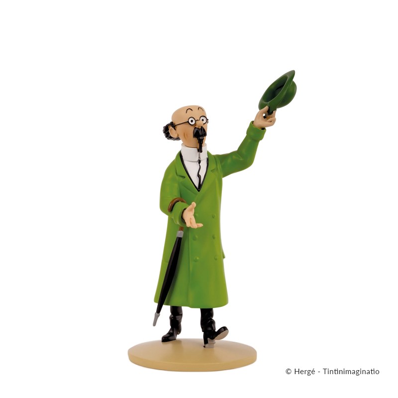 Figurine Moulinsart Tintin - Tournesol saluant au chapeau (12 cm)