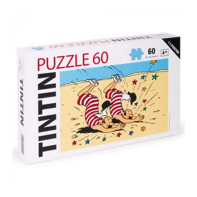 Puzzle Moulinsart Tintin - Dupond & Dupont Désert (60 pièces)