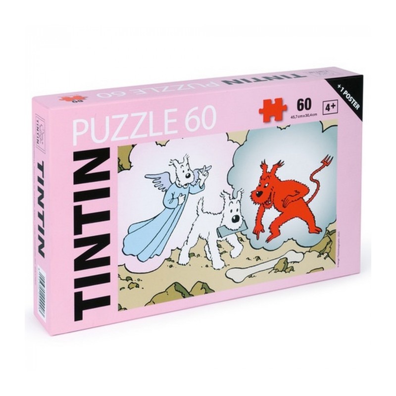 Puzzle Moulinsart Tintin - Milou Ange & Démon (60 pièces) Puzzle Moulinsart Tintin - Milou Ange & Démon (60 pièces)