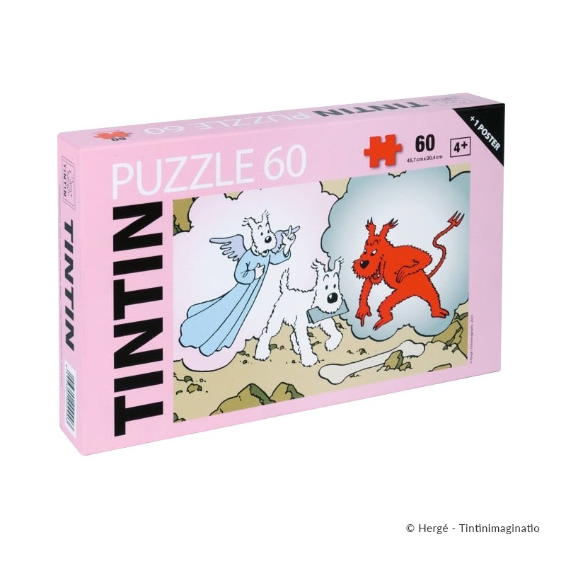 Puzzle Moulinsart Tintin - Milou Ange & Démon (60 pièces) Puzzle Moulinsart Tintin - Milou Ange & Démon (60 pièces)